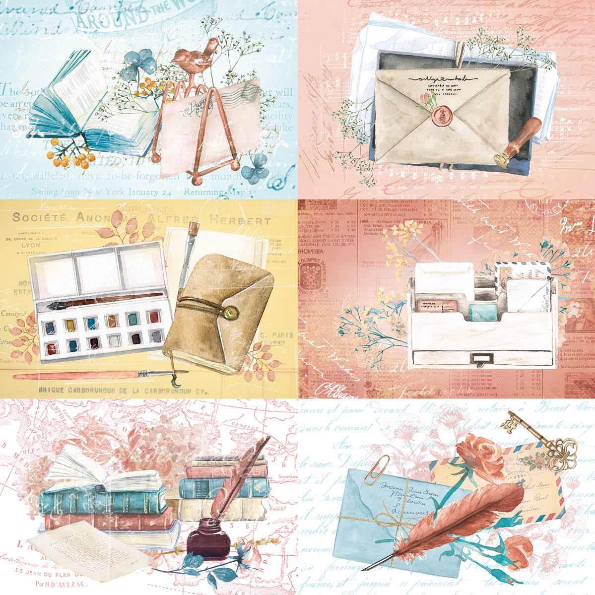 Write Your Story 8x8 Mixed Designs Paper Pad