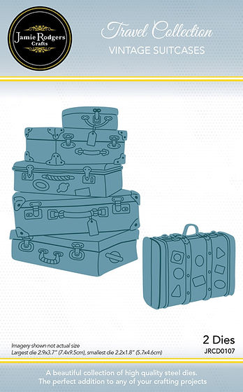 Vintage Suitcases Die Set