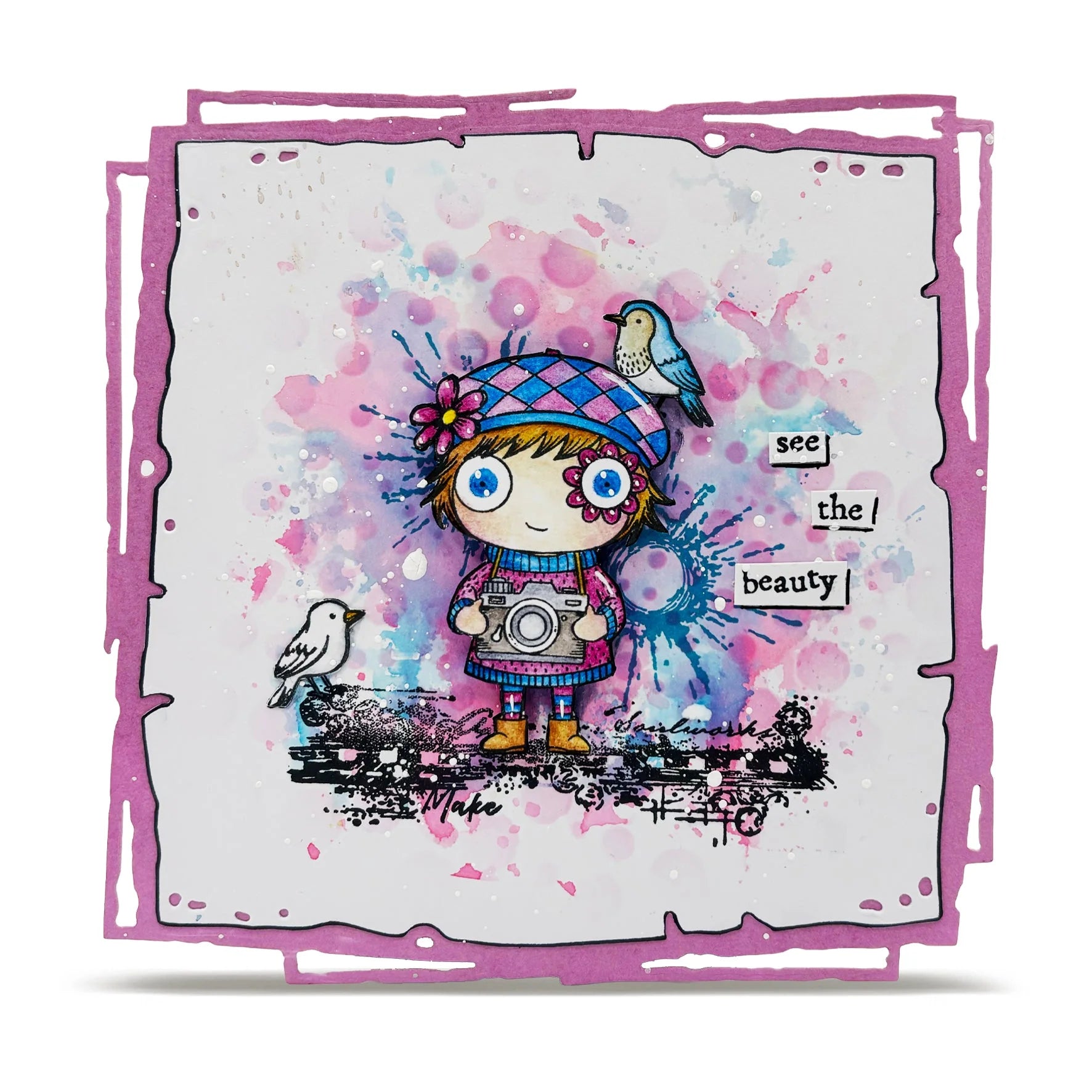 Center Spin 6x6 Stencil No. 264