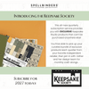 Keepsake Society Subscription 2027