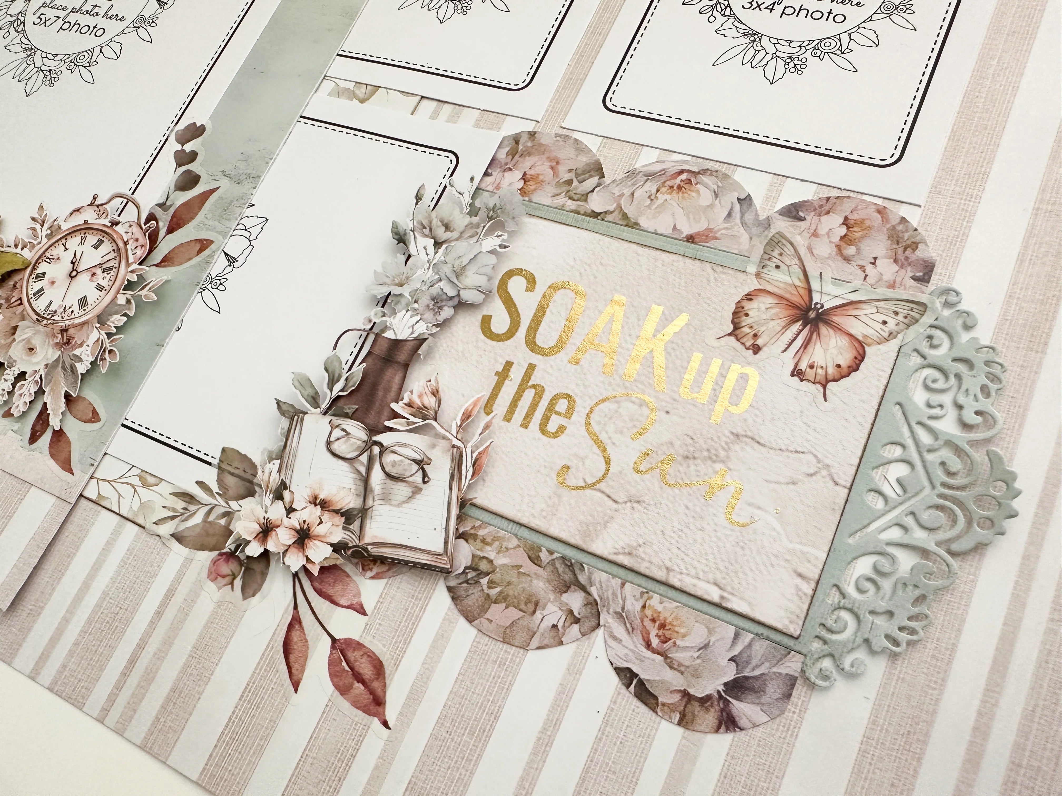 Bohemian Escape Gold Foil Rub-Ons