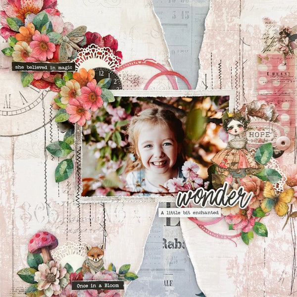 Ripped & Stitched Photopolymer Stamp