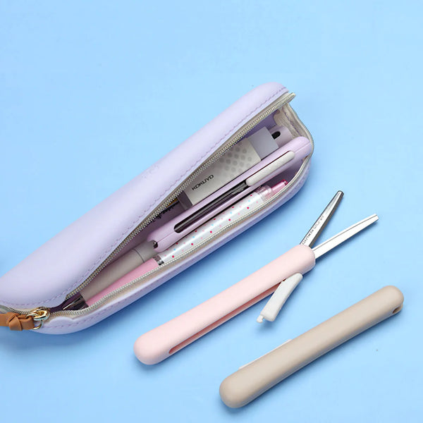 White Saxa Poche Compact Portable Scissors