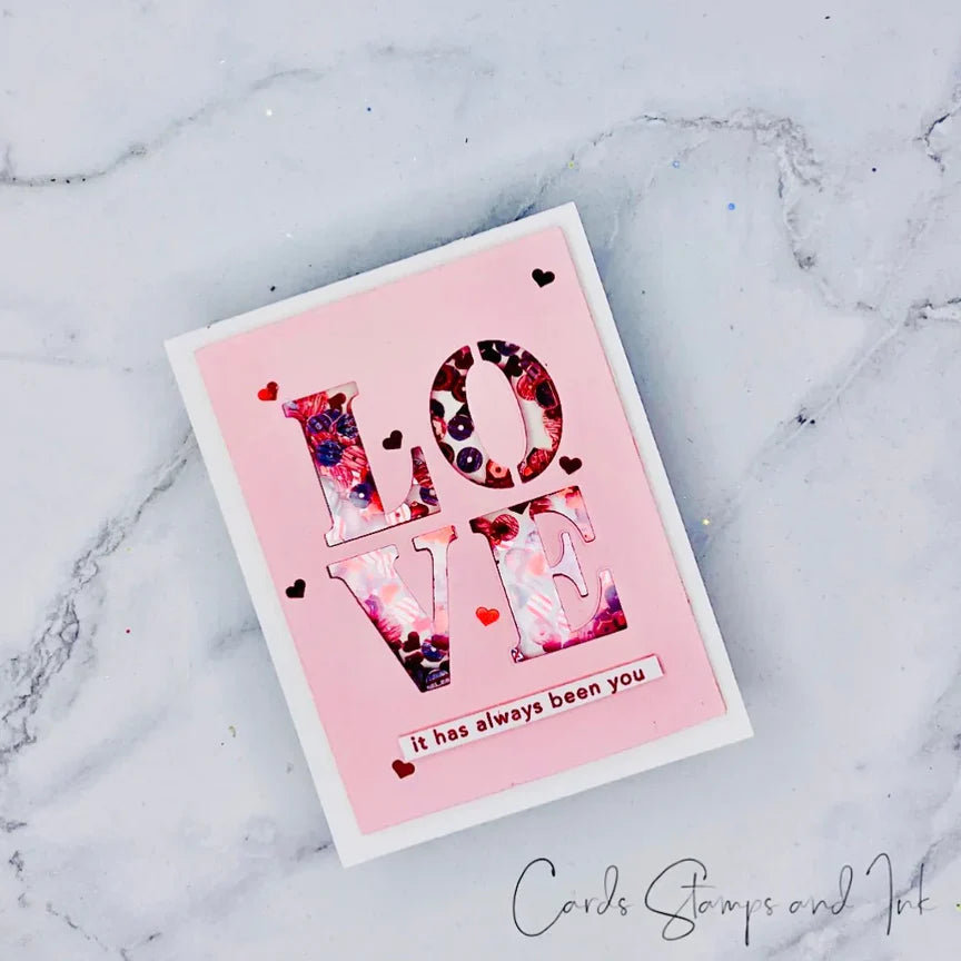 Loving Sentiment Strips Clear Stamp Set