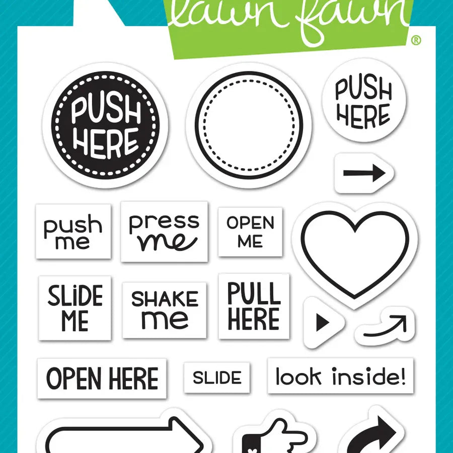 Push Here Clear Stamp Set
