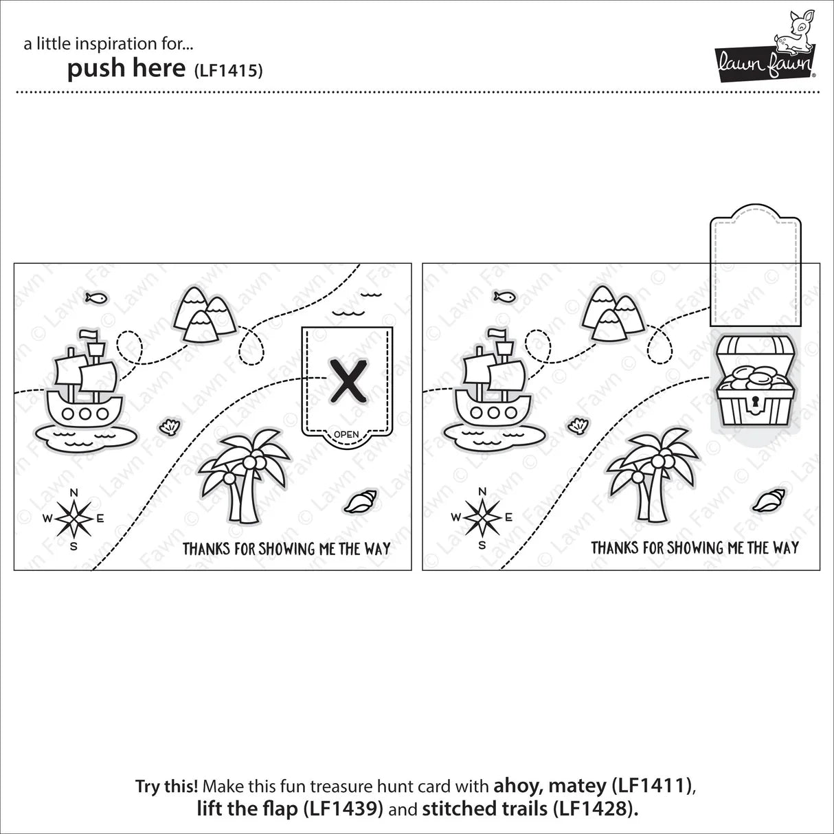 Push Here Clear Stamp Set