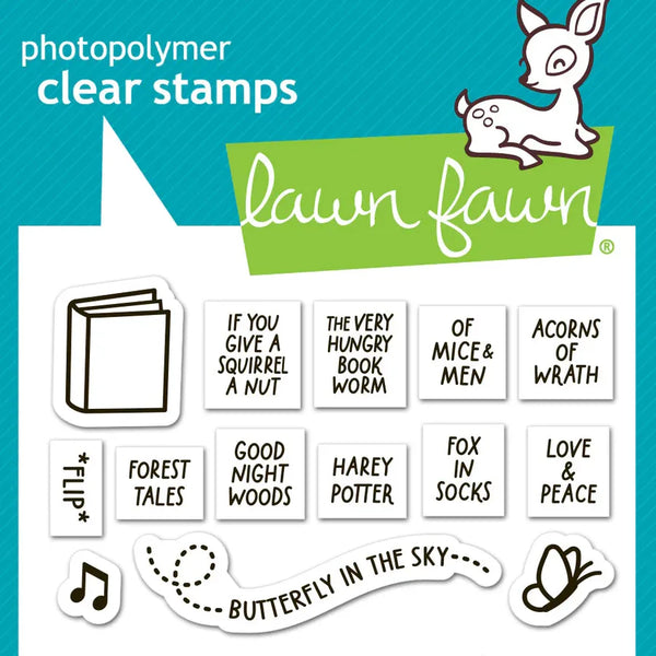 Little Woodland Library Add-on Stamp + Die Bundle
