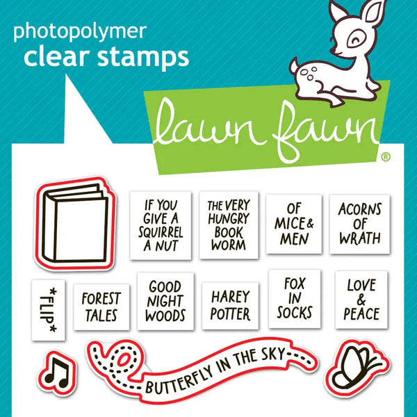 Little Woodland Library Add-on Stamp + Die Bundle