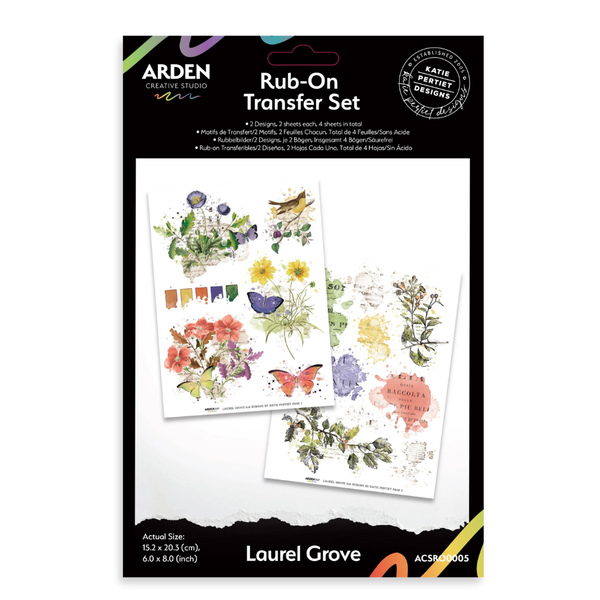 Laurel Grove Rub-on Transfer Set | Katie Pertiet