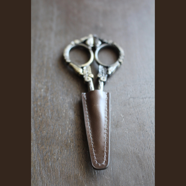 Leather Embroidery Scissor Sheaths