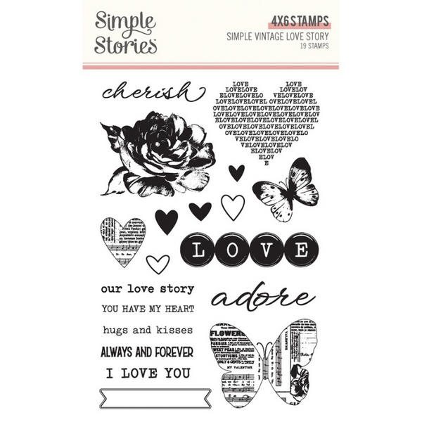 Love Story Clear Stamps