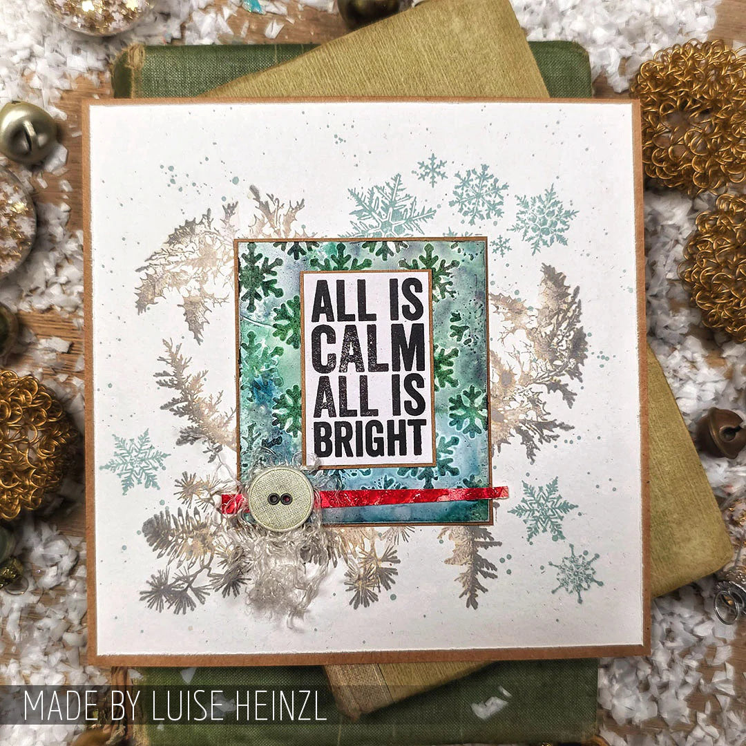 Bold Tidings Christmas Stamp + Stencil Set No. 133
