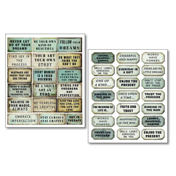 Kind Thoughts Mixed Media Sticker Set
