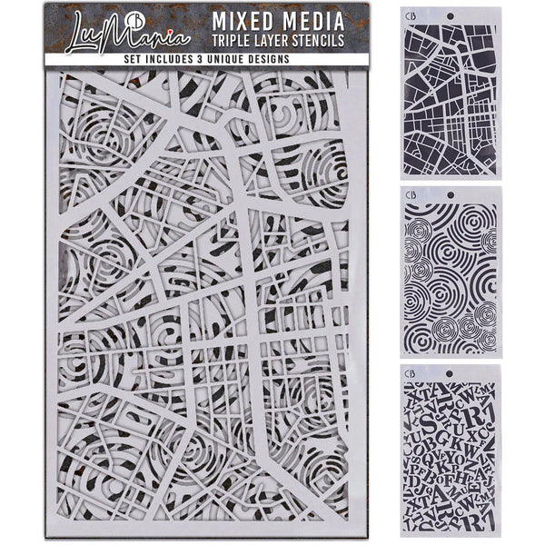 Triple Stencil Set No. 6