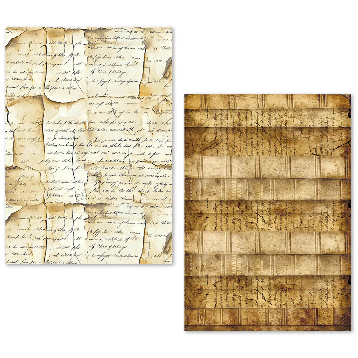 Vintage Manuscript A5 Tissue Paper 24pk