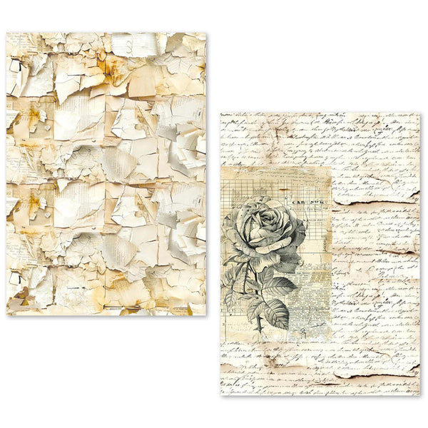 Vintage Manuscript A5 Tissue Paper 24pk