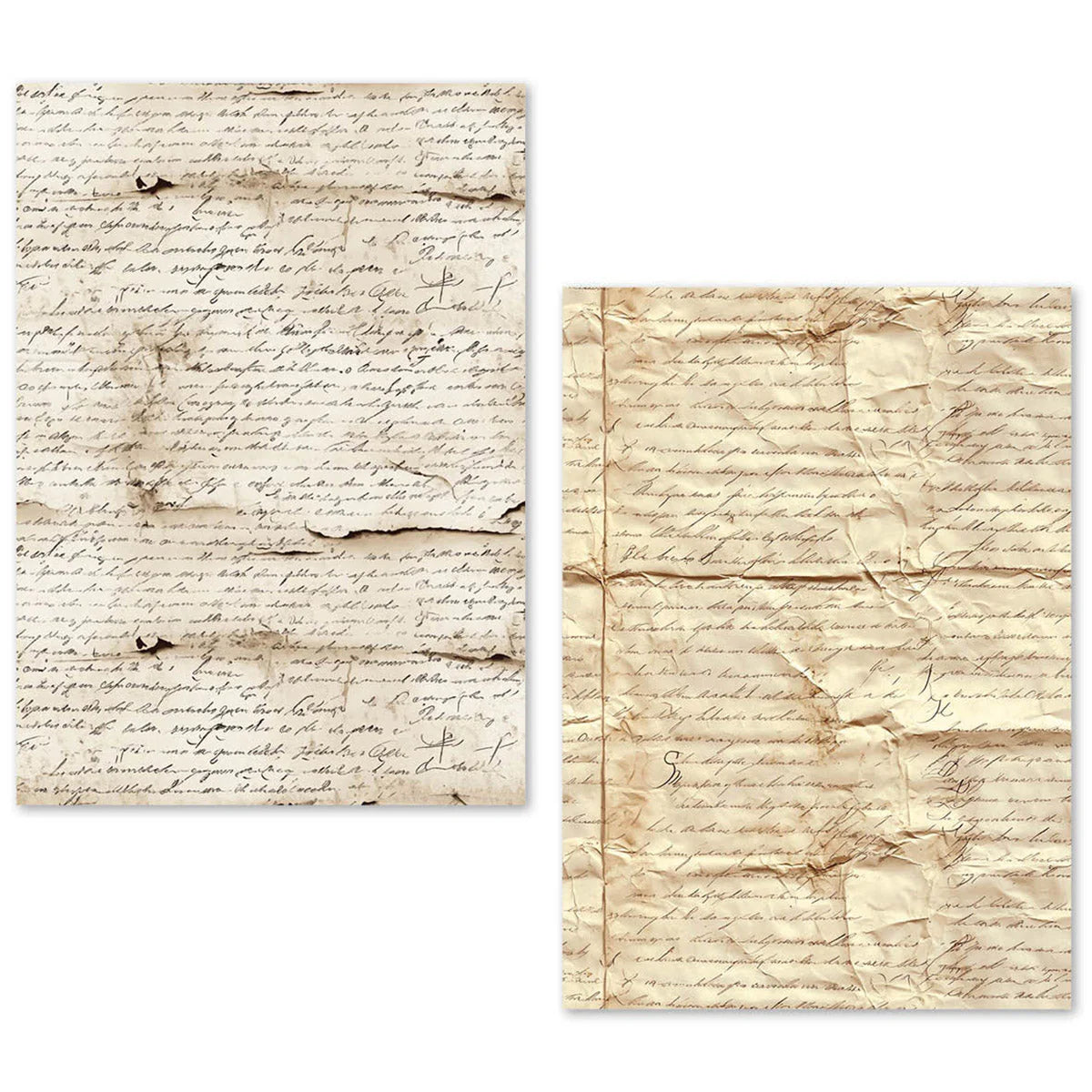 Vintage Manuscript A5 Tissue Paper 24pk