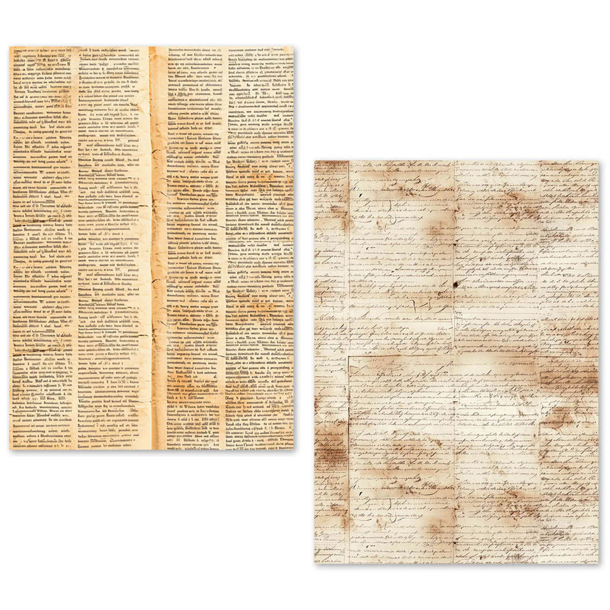 Vintage Manuscript A5 Tissue Paper 24pk