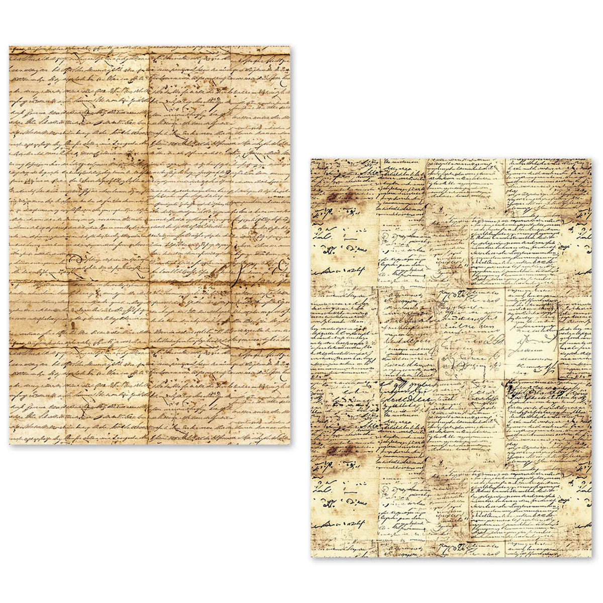Vintage Manuscript A5 Tissue Paper 24pk
