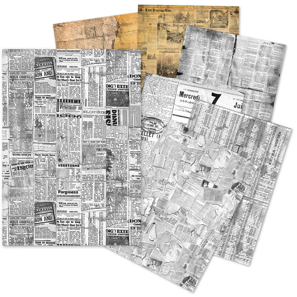 Newspapers A5 Tissue Paper 24pk