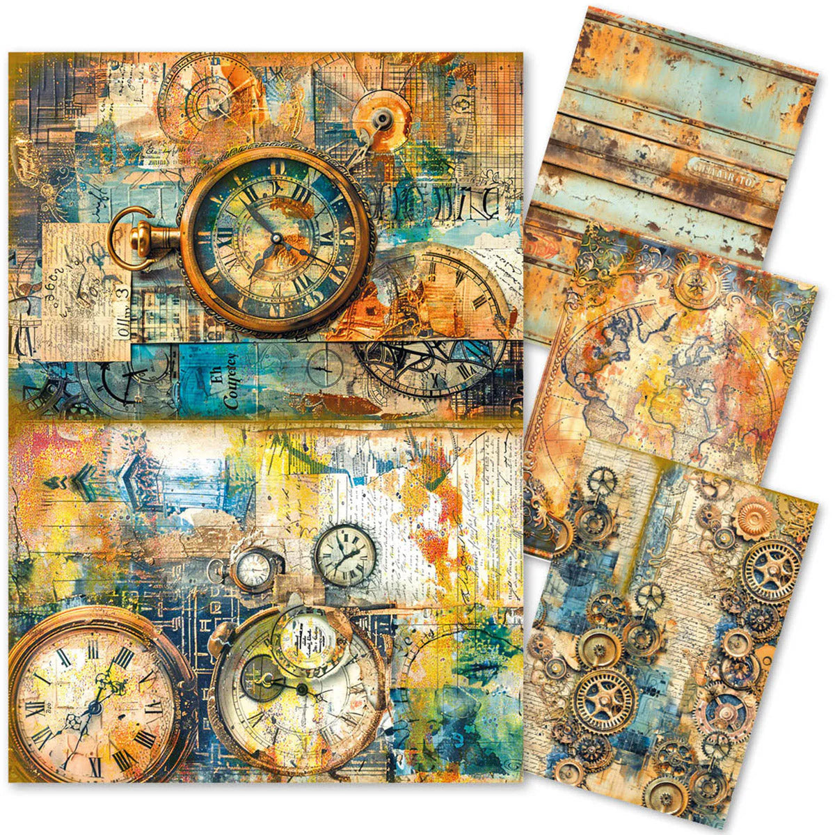 Past Time A4 Rice Paper 4pk