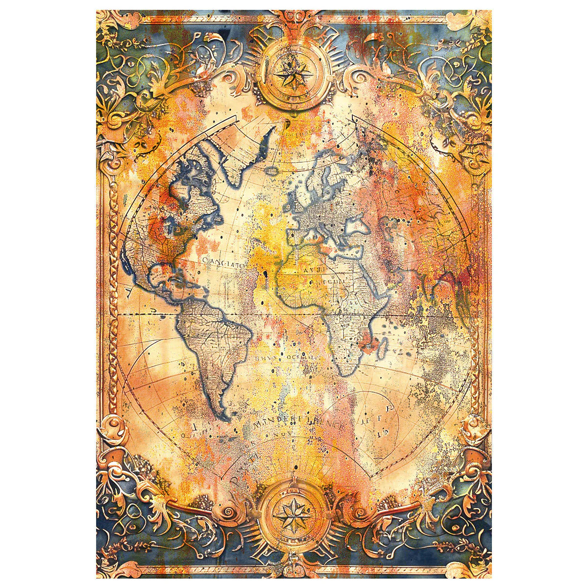 Past Time A4 Rice Paper 4pk