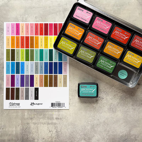 Distress Label Assortment Sheets