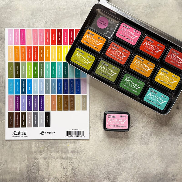 Distress Label Assortment Sheets