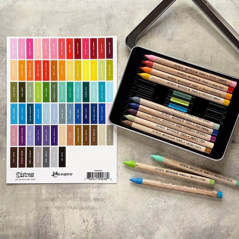 Distress Label Assortment Sheets