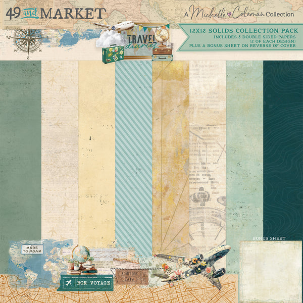 Travel Diaries 12x12 Solids Pack
