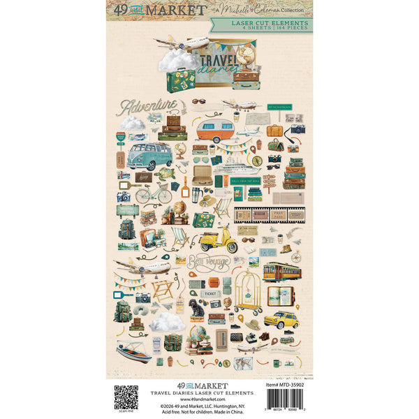Travel Diaries Laser Cuts