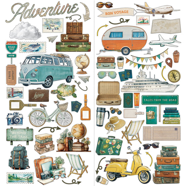 Travel Diaries Laser Cuts