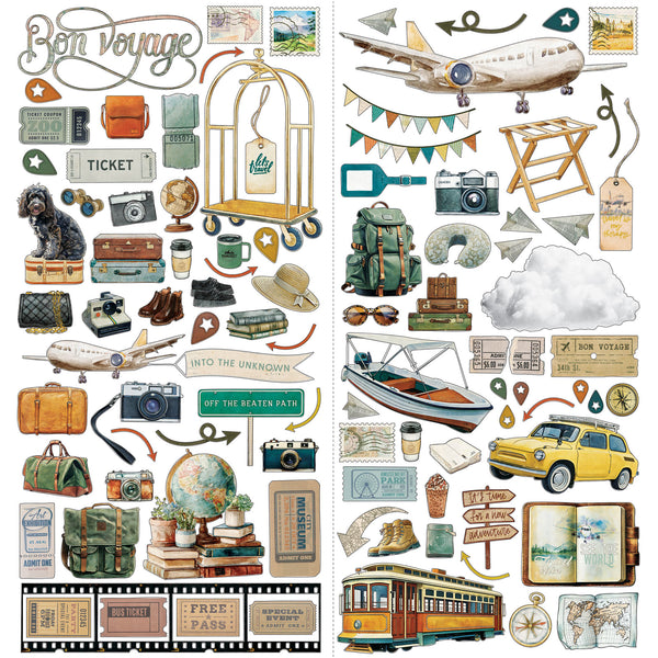 Travel Diaries Laser Cuts
