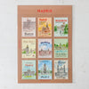 Travel Destinations Postage Stamp Sticker Sheets | L'après-midi