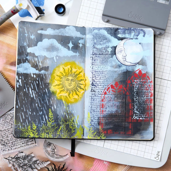 Weather Wonder A5 Stamp + A5 Stencil Set | Mark Montano