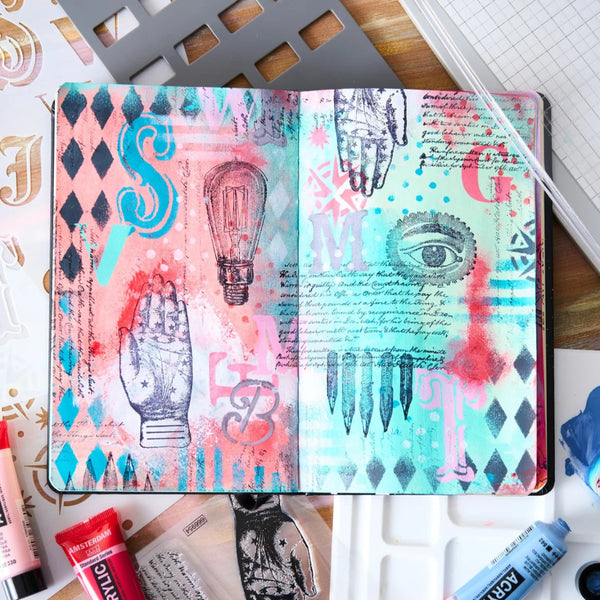 My Favorite Things A5 Stamp + Stencil Set | Mark Montano