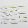 Birthday Party Foil Greeting White Tags