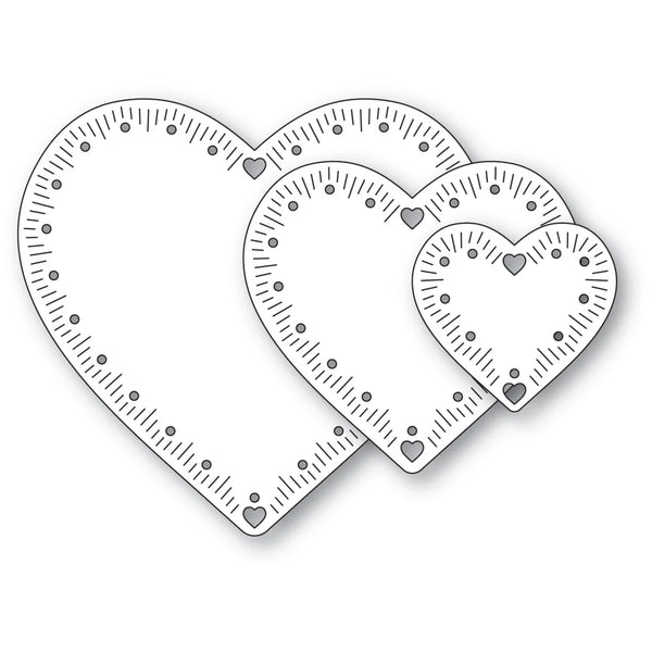 Cherish Hearts Nesting Frames Die Set