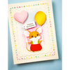 Birthday Party Foil Greeting White Tags