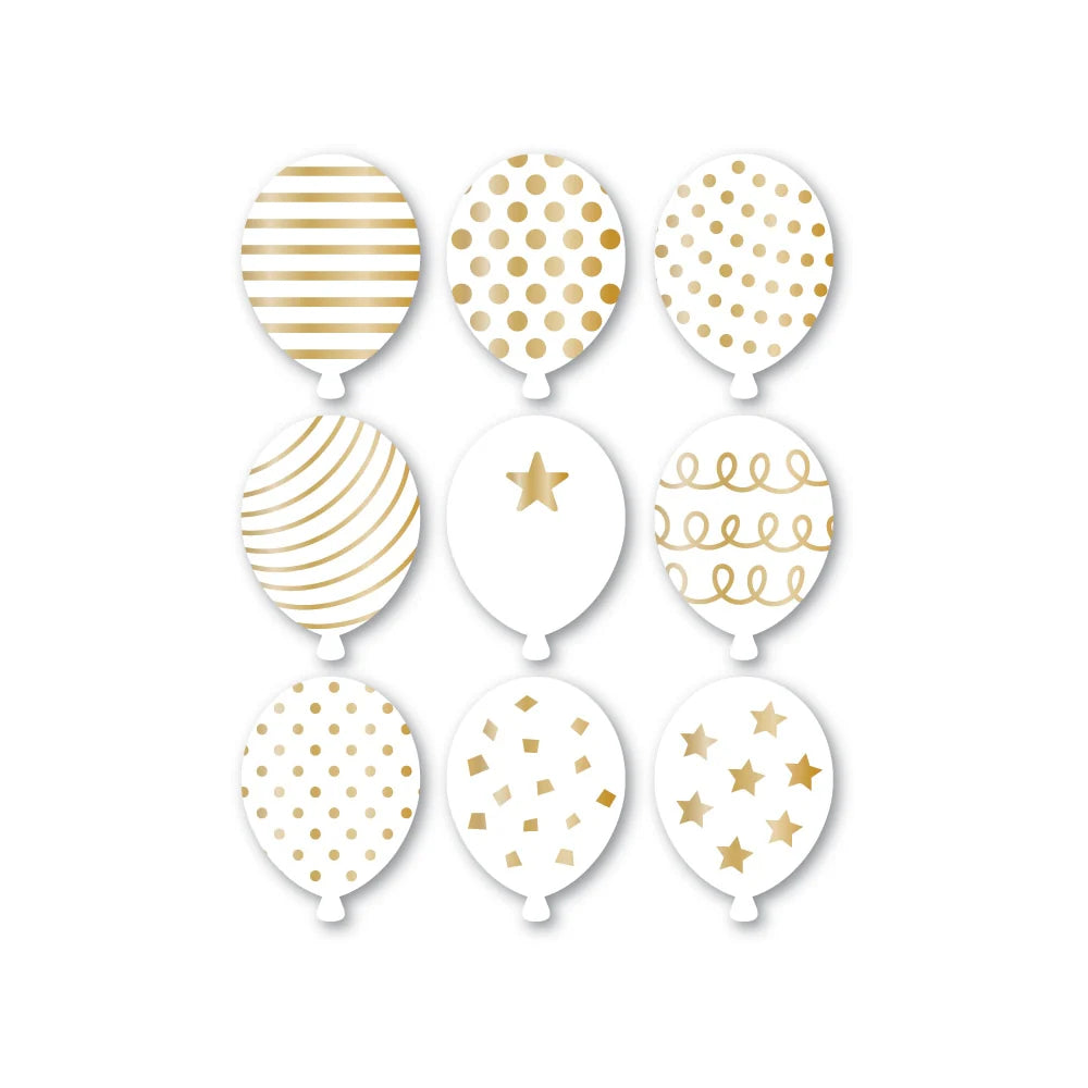 Party Balloon Fresh Cuts White Tags