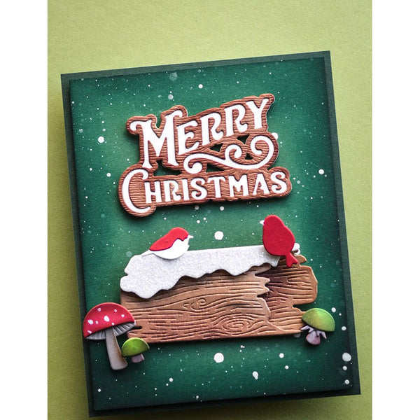 Snowy Log Craft Die Set
