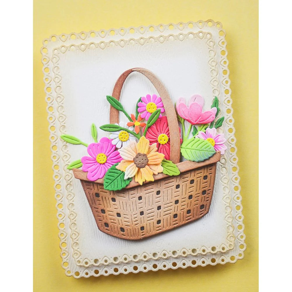 Woven Flower Basket Die Set