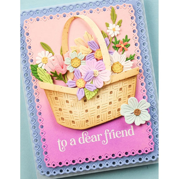 Woven Flower Basket Die Set