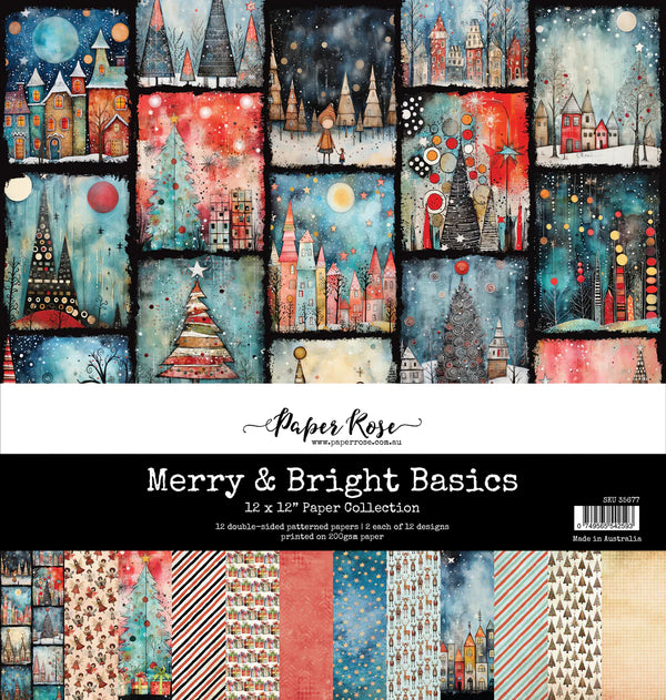 Merry & Bright Basics 12x12 Paper Collection