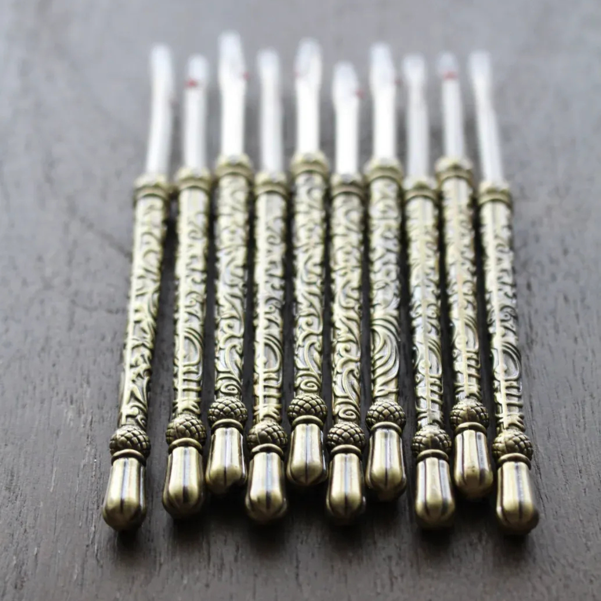 Metal Engraved Antique Gold Seam Ripper