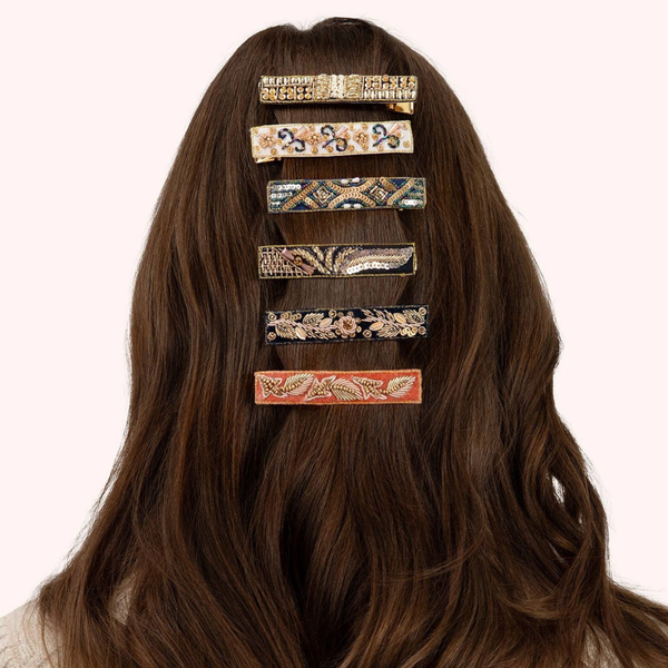 Midnight 1920s Sparkle Hairclips {Black Friday Deal}