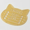 Cat Motif Brass Planner Template