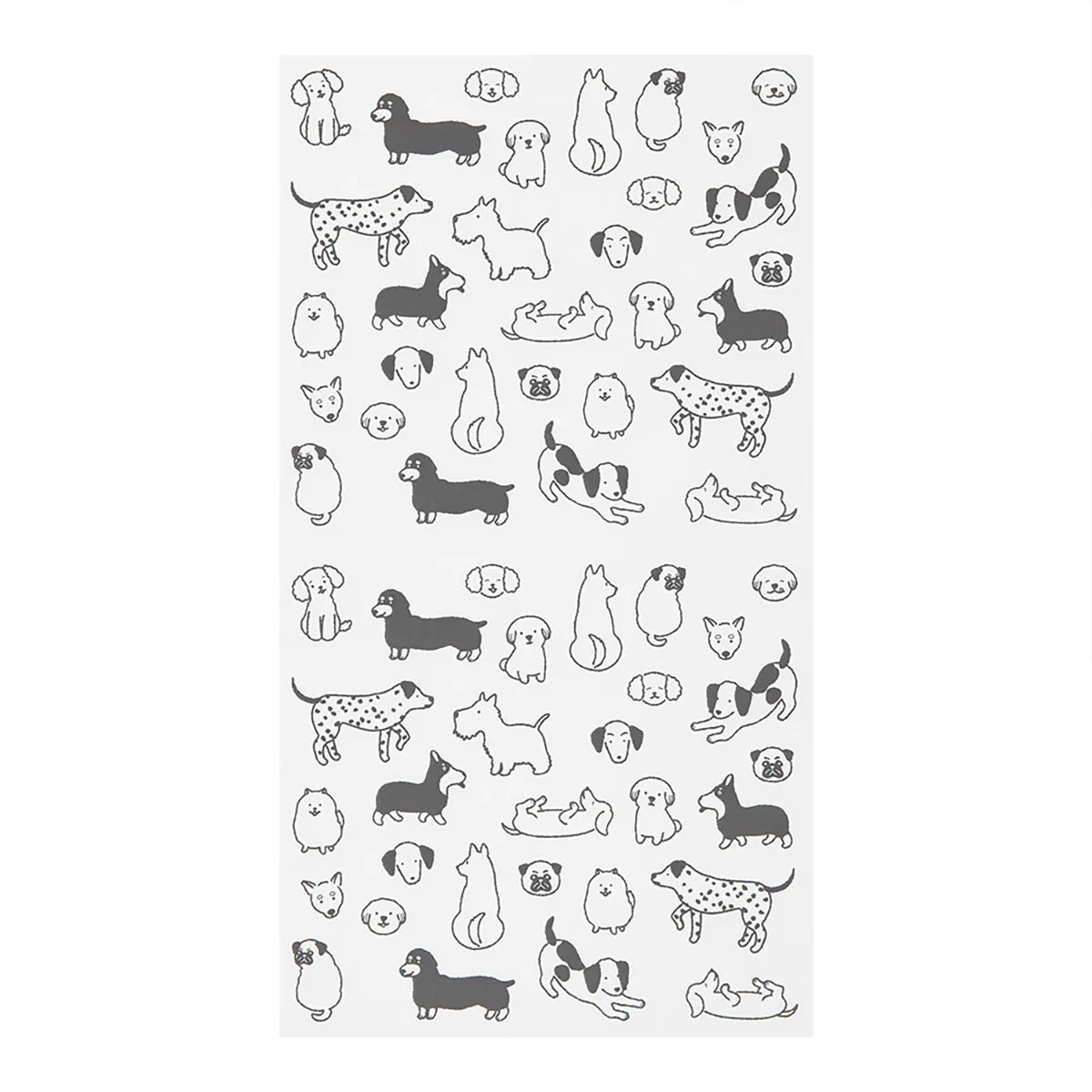 Chat Dog 2592 Clear Planner Stickers