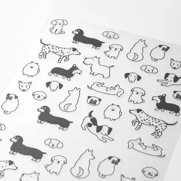 Chat Dog 2592 Clear Planner Stickers