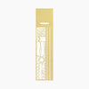 Midori Clip Ruler | Pattern A/Banners {Brass}